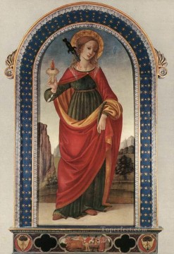 Santa Lucía Cristiana Filippino Lippi Pinturas al óleo